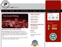 Tablet Screenshot of citycenterparking.com